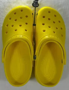 Zuecos Crocs clásicos impermeables amarillo limón - para hombre talla 6 / para mujer talla 8 nuevos con etiquetas - Imagen 1 de 1