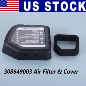 Filtro de aire y cubierta 308649003 5687301 para Ryobi RY251PH RY252CS RY253SS - Imagen 1 de 10