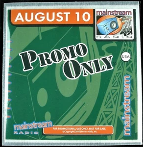 PROMO ONLY "MAINSTREAM RADIO AUGUST 2010" DJ PROMO CD COMPILATION BURNHAM *NEW* - Picture 1 of 3