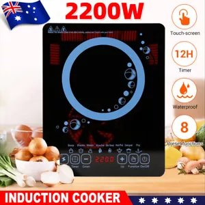 2200W Electric Induction Cooktop Portable Ceramic Glass Cook Top Kitchen Cooker - Picture 1 of 12