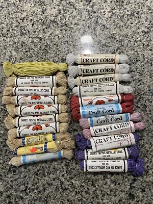 Nuevo Juego de 21 Cordones Artesanales Metálicos PVC Darice TM De Colección. 27 yardas Ea envío gratuito Foto 1 de 4