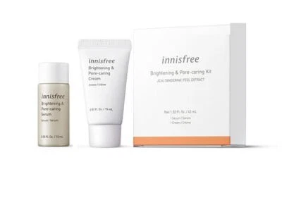 Kit de suero y crema iluminador y cuidado de poros Innisfree (nuevo en caja) - tamaño de viaje Foto 1 de 4