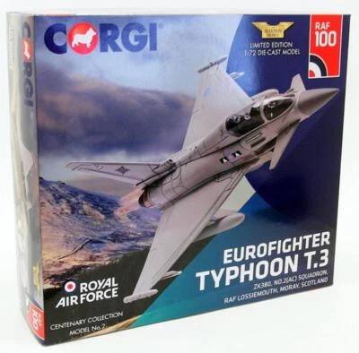 Corgi 1/72 Scale Aeroplane AA36409 Eurofighter Typhoon T.3 ZK380 #2 AC Squadron - Image 1 of 4