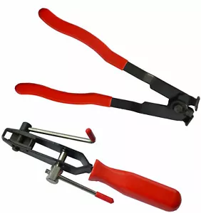 2pc CV Joint Boot Clamp Kit Ear Type Cutter Banding Pliers Tool - Picture 1 of 7
