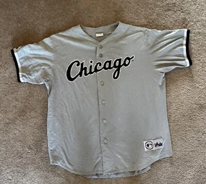 Maglia Chicago White Sox MLB Majestic bianca grigia taglia uomo XL - Foto 1 di 4