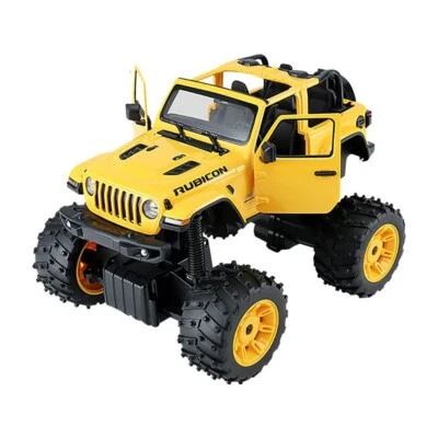 RASTAR 1/14 Official Licensed YELLOW Jeep Wrangler Rubicon Remote Control RC Car - Image 1 of 4