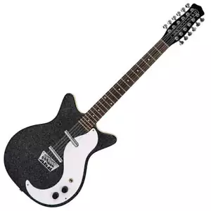 Danelectro '59 12 String Electric Guitar ~ Black Sparkle - Picture 1 of 1