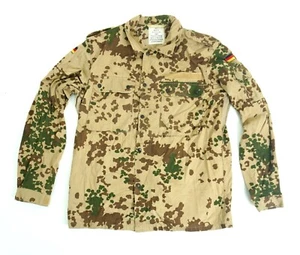 Original German Army Tropetarn Shirt Desert Camo Field Lightweight Jacket Shirt - Picture 1 of 3