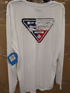 Brand New Columbia Men's Terminal Tackle Pfg State Triangle Ls Size Large