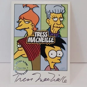 2001 Inkworks SIMPSONS Mania! TRESS MacNEILLE AUTOGRAPH CARD #A6 - Picture 1 of 4