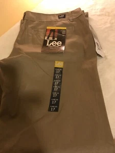 Lee Damen-Uniformhose khaki ausgestelltes Bein Größe 17 neu mit Etikett - Bild 1 von 5
