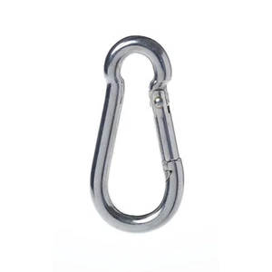 10 X CARABINER HOOKS 6mm 7mm 8mm 60mm 70mm 80mm Snap Spring Clip Hook Karabiner - Foto 1 di 4