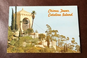 VINTAGE UNPOSTED POSTCARD CHIMES TOWER, SANTA CATALINA, CALIFORNIA - Picture 1 of 2