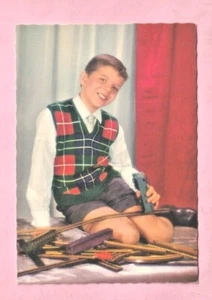 AK - KIND / JUNGE UND ZUG ELEKTRISCHES SPIELZEUG JOUEF / MECCANO - Bild 1 von 1