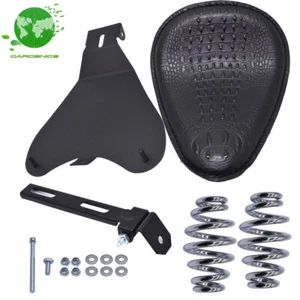 For Yamaha V Star 1300 1100 950 650 250 Black Motorcycle Bobber Solo Seat Spring - Picture 1 of 10