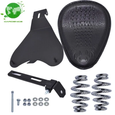 For Yamaha V Star 1300 1100 950 650 250 Black Motorcycle Bobber Solo Seat Spring - Image 1 of 4