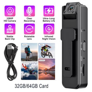 Portable 1080P Pocket Video Audio Outdoor Sports 180-Degree Rotating Lens Camera - Picture 1 of 13