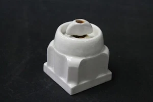 alter Schalter Porzellan Drehschalter Art Deco Vintage Retro Lichtschalter - Picture 1 of 10