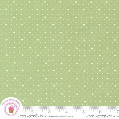 Moda LIGHTHEARTED 55298 19 Green Dots CAMILLE ROSKELLEY Quilt Fabric - Image 1 of 4