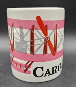 Taza de cerámica vintage de recuerdo de avión de Carolina del Norte gatito Hawk Wright Bros - Imagen 1 de 10