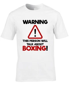 Boxing Mens T-Shirt Boxer Combat Sport Box Ring Gym Fitness Joke Cool Gift Idea - Picture 1 of 2