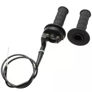 Coppia 22mm Manopole Manubri Gas Rapido Comando Con Cavo Mini Moto Cross Quad - Foto 1 di 5