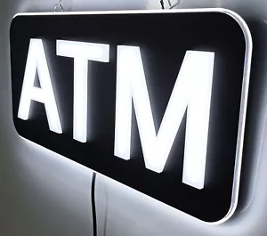 Large 24" ATM Window LED Sign for Dispensaries, C-Stores, Retail, Businesses - Picture 1 of 2