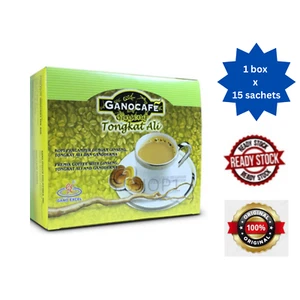 1 Box (15 sachets x 23g) Gano Excel Gano Cafe Ginseng Longjack Ganoderma - Foto 1 di 3