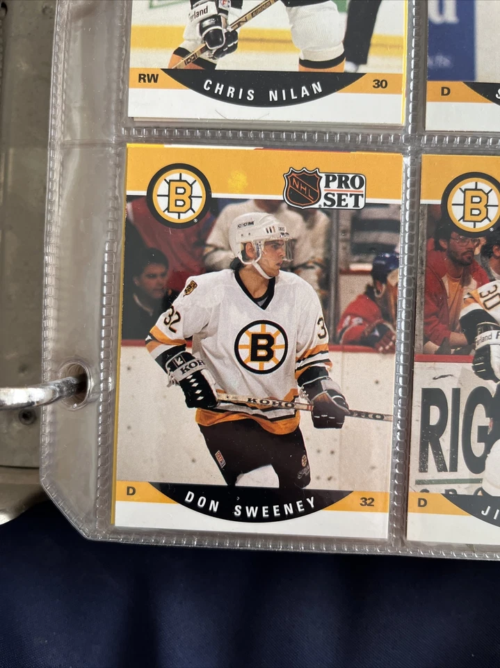 1990-91 Pro Set Hockey Card Don Sweeney Boston Bruins #412 - Image 1 of 1