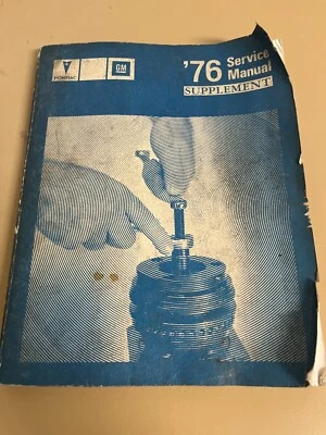 GM Pontiac 1976 suplemento manual de servicio de fábrica, transmisión automática, Grand Am, Firebird Foto 1 de 4