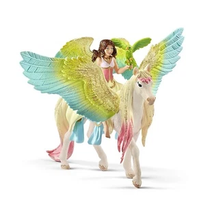 SCHLEICH - Figurine de l'univers BAYALA - Fée Surah avec un pégase scintillan... - Imagen 1 de 2