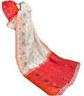 Beautiful Handloom Cotton Silk  Saree With Copper Zari work. BP included