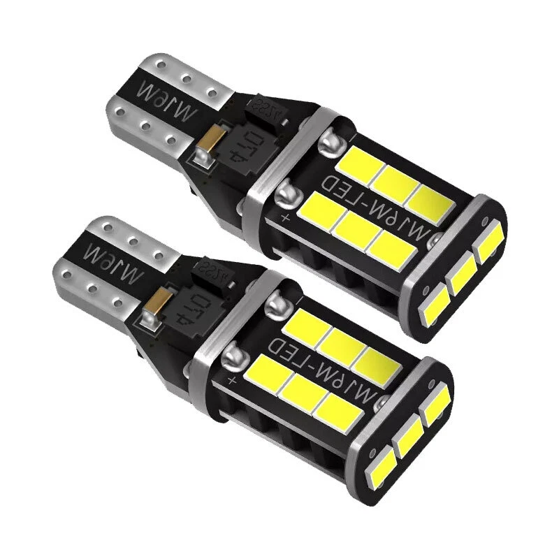 2PCS T15 Hi Power LED Backup Reverse Light Bulb 921 912 Bulbs Lamp White DC 12V - Image 1 of 4