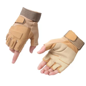 Antiskid Cut-Resistant Half-Finger Fingerless Tactical Gloves Paintball Gloves - Picture 1 of 16