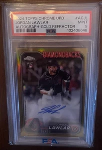 2024 Topps Chrome Update Jordan Lawler Gold Auto #/50 RC PSA 9 MINT - Bild 1 von 2