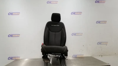 16 JEEP WRANGLER RUBICON JKU 4 DOOR MANUAL SEAT FRONT LEFT DRIVER BLACK CLOTH - Image 1 of 4