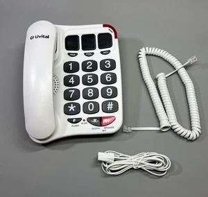 Telefon stacjonarny dla osób starszych duży duży przycisk głośna głośność klasyczny prosty łatwy w użyciu - Zdjęcie 1 z 14