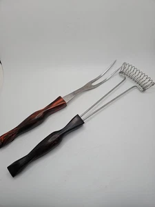 Cutco No. 1714 Wisk & 1727 Gabel Classic braun Wirbelgriff Pat Set - Bild 1 von 9