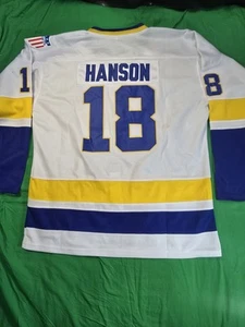 Maglia Hanson Brothers Charlestown Chiefs Slap Shot Movie Hockey Taglia XXL Nuova - Foto 1 di 4