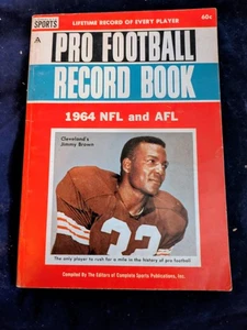 1964 Complete Sports Pro Football Record Book NFL & AFL Jim Brown cover - Picture 1 of 6