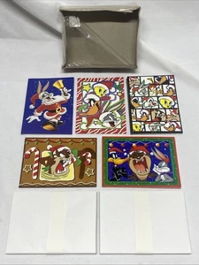 (40) 1999 Cleo Looney Tunes Weihnachtskarten & Umschläge Bugs, Tweey, Daffy & Taz - Bild 1 von 24