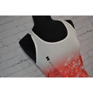 46388-a Under Armour Tanktop Performance Loose Pink White Size XS Womens NEW - Picture 1 of 11