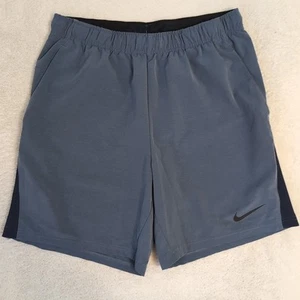 Nike Flex Woven Training Shorts Men's Large Blue 8" Stretch Lightweight 31x8" - Picture 1 of 9