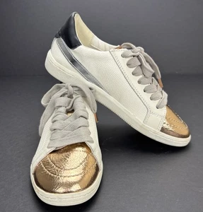 Dolce Vita Womens White W/ Metallic And Black Accents Casual Fashion Sneakers 6M - Picture 1 of 11