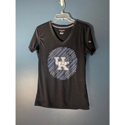 Camiseta University of Kentucky para mujer mediana negra con campeón azul plateado Foto 1 de 2