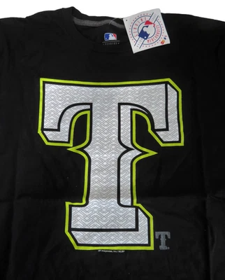 Camiseta Texas Rangers Game Maker MLB Para Hombre Mediana VF Ropa de Imagen Algodón Negra Nueva Foto 1 de 4