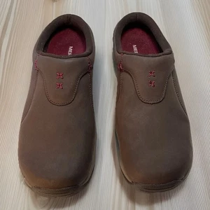Merrell Jovilee Espresso braune Leder-Slipper Clogs Pantoletten Damenschuhe Größe 10 - Bild 1 von 13