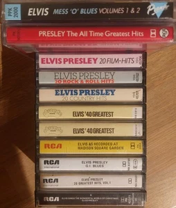 10 x ELVIS PRESLEY Cassette Tape Albums ☆Job Lot/Bundle-All Pictured!☆ RaRe! - Picture 1 of 11