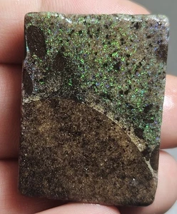 Andamooka Matrix Opal Rub 46,3 quilates lapidaria matriz verde y azul semitratada - Imagen 1 de 12