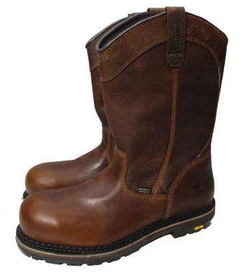 Irish Setter Edgerton 11" Pull-on Waterproof Boots Comp Toe Mens Sz 10 E2 Wde - Image 1 of 4